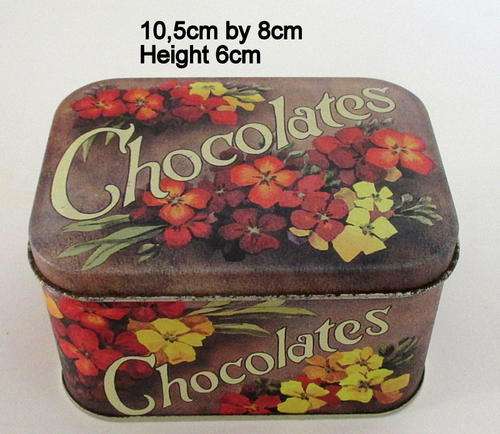 AN OLDE WORLD REPRODUCTION TIN-- Chocolates