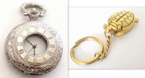 2 LADIES WATCHES--A pocket watch and a watch in the form of a tortoise--PLEASE READ