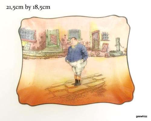 A ROYAL DOULTON "FAT BOY PLATE"