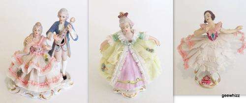 3 FIGURINES FROM DRESDEN--ONE IS PERFECT