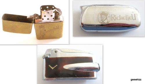 A ZIPPO LIGHTER AND 2 OTHER LIGHTERS