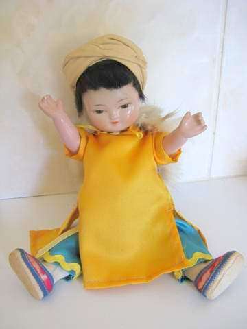 A 1950's Taiwanese  composition doll.