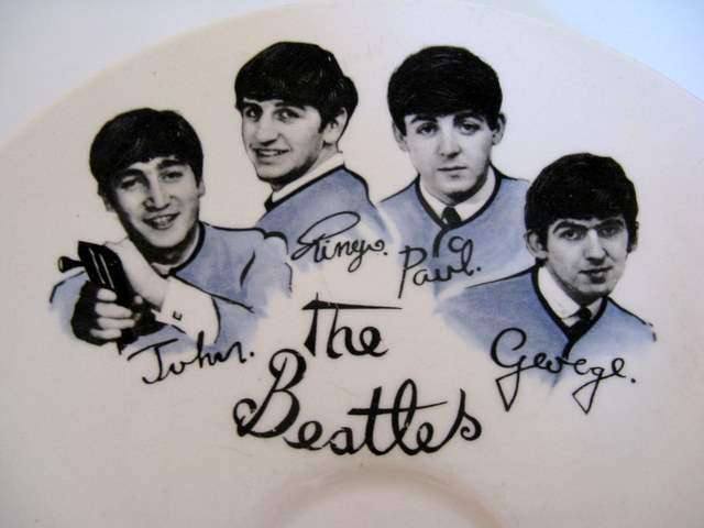 A BEATLES PLATE--Washington pottery Hanley England.