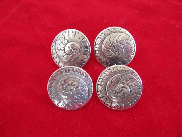 4 SILVER BUTTONS