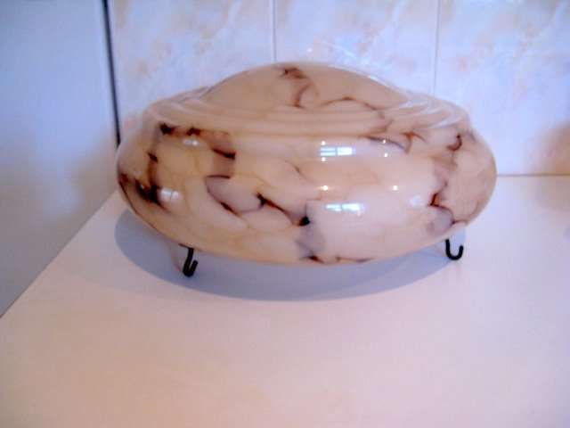 AN ART DECO CEILING LIGHT---PREFERABLY CAPE TOWN ONLY --Fragile article