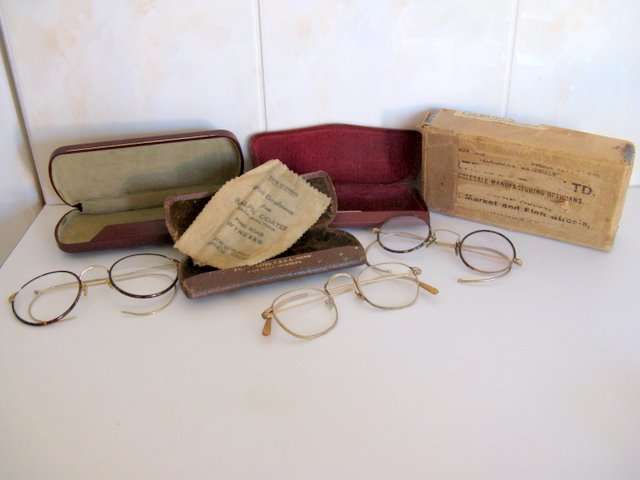 3 PAIRS OF OLD SPECTACLES--Please read before bidding.