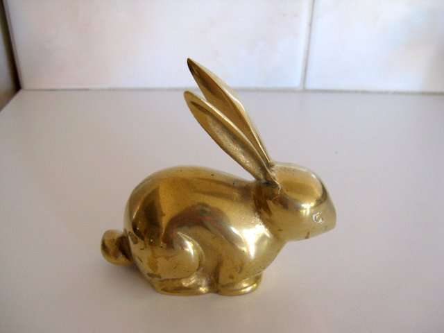 A BRASS RABBIT