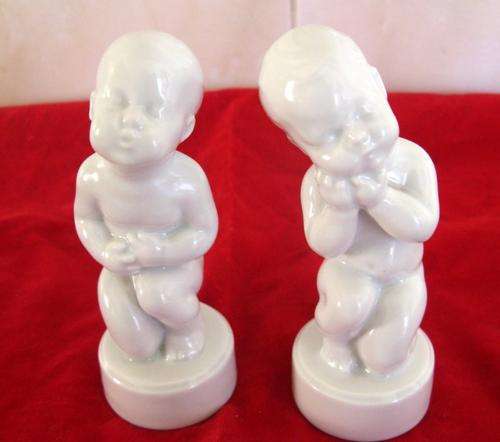 A PAIR OF BING AND GRONDAHL FIGURINES.