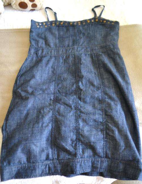 Denim dress fits a 34 or 36 - new no tags