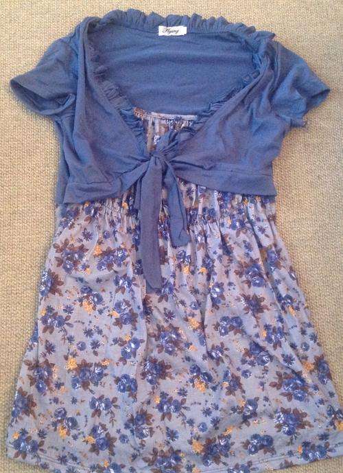 Floral shrug top size medium