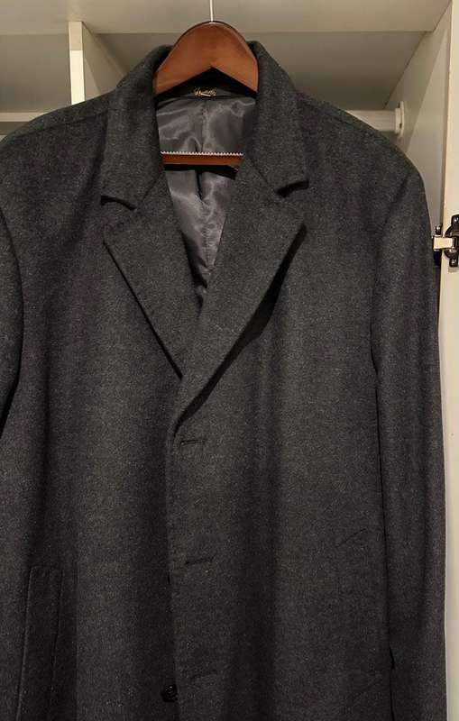 MENS KNEE LENGTH CASHMERE OVERCOAT