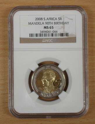 2008 Mandela 90th Birthday MS65 NGC