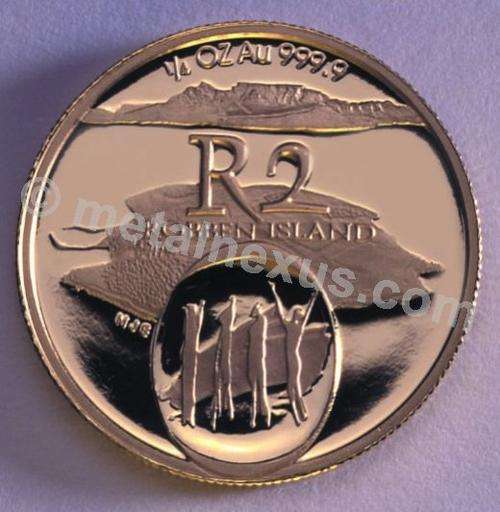 Robben Island 1/4 Gold Coin 2002