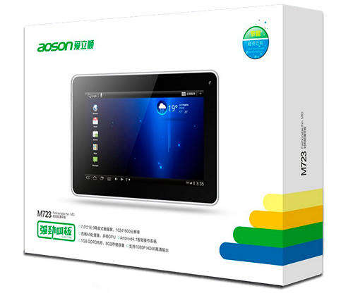 NEW QUAD CORE ANDROID TABLET - AOSON M723, HD SCREEN,DUAL CAMERA. BEST SPECS ON BIDORBUY