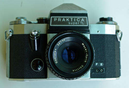 PRAKTICA Super TL (Pentax M42) with Meyer-Optik  Domiplan f2.8  50mm lens