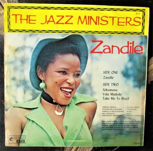 The Jazz Ministers - Zandile LP (Rare SA jazz, first press on Gallo, BL51)