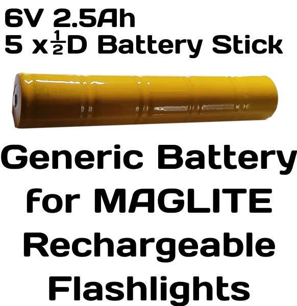 Maglite Magcharger 6V 2.5Ah Generic Battery Stick