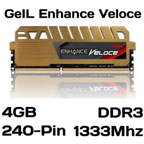 GeIL Enhance Veloce 4GB DDR3 1333Mhz (PC3-10600) Desktop Memory