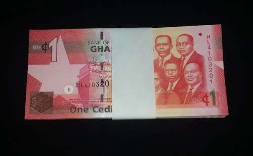 Bid Per Note - Ghana 1 Cedi Notes in Sequence and Uncirculated