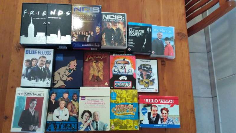 TV Series collection including Friends, NCIS, Mentalist, A-Team, Blue Bloods, BBC, etc