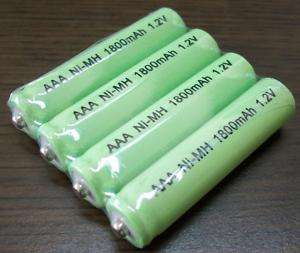 4 x AAA 1800mAh 1.2V Ni-MH Rechargeable Battery
