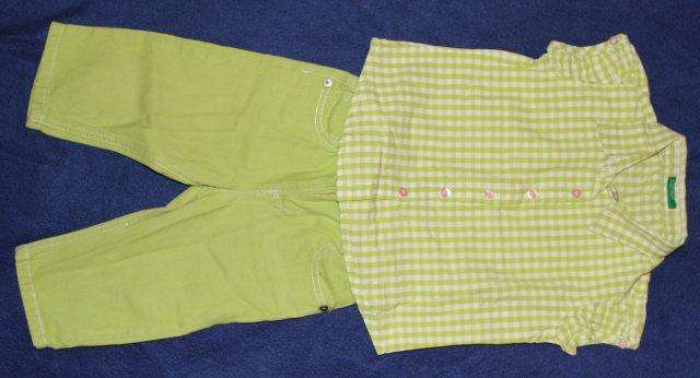 Benetton 2 piece set 12 - 24 months