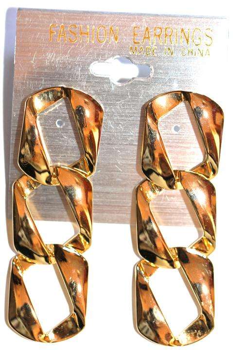 PARTY EARRINGS - DANGLING TYPE - GOLDTONE