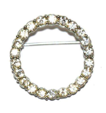 SPARKLING VINTAGE DIAMANTE RHINESTONE BROOCH