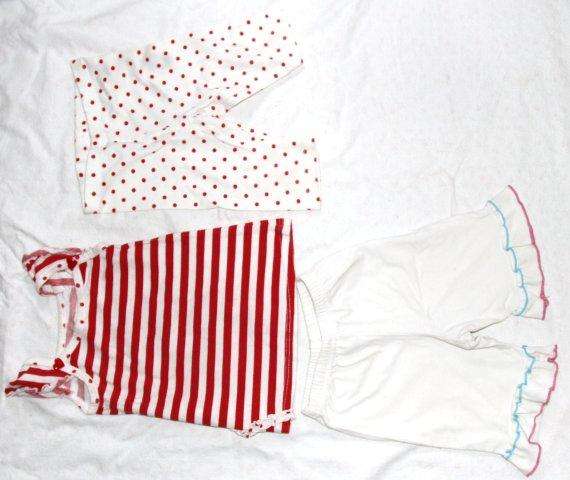 LOT 3 - "WOOLIES" ONE TOP WITH TWO  BOTTOMS - SIZE 6-12 MONTHS