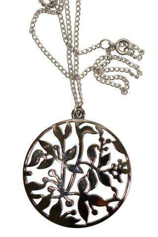 STYLISED PENDANT ON CHAIN - BRONZED - VINTAGE