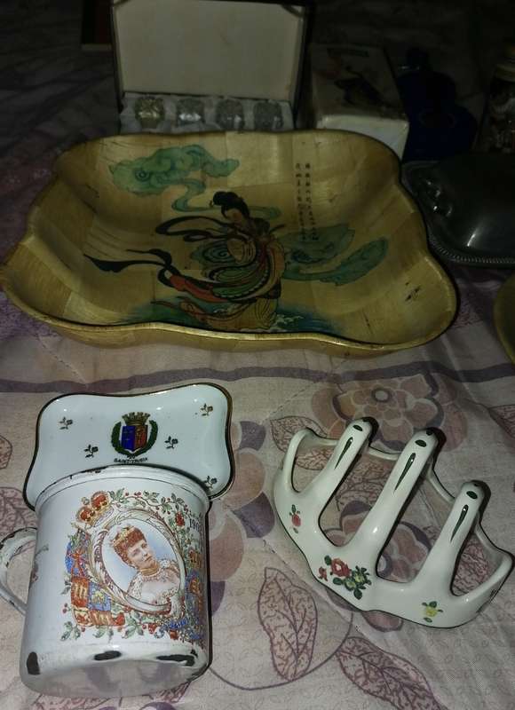 VINTAGE German beer stein,  music BOX, SALT AND PEPPER SET AND MANY MORE - SEE IMAGES PLEASE