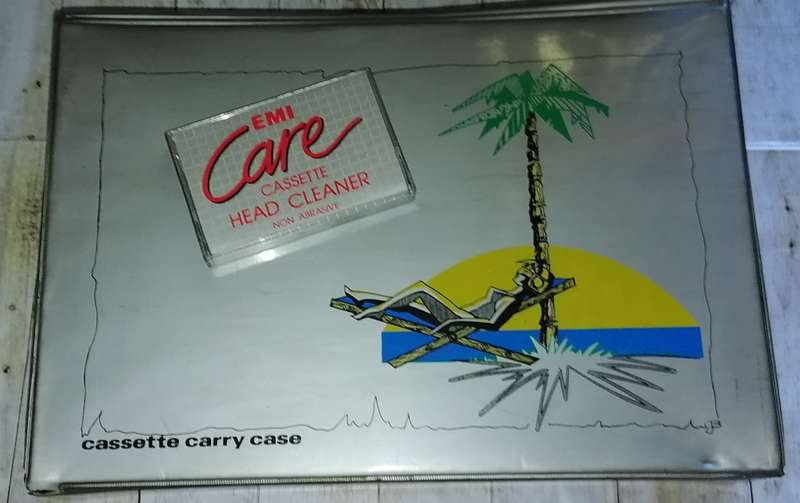VINTAGE Cassette Case with 38 PRE RECORDED MUSIC tapes included