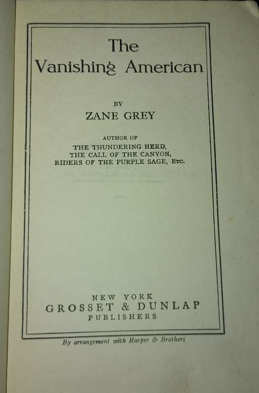 THE VANISHING AMERICAN