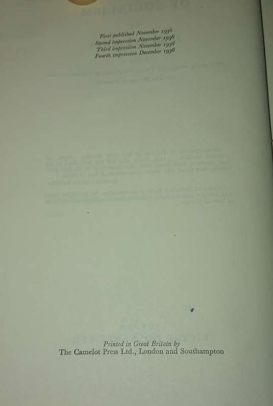 1936 The theory and practice of Socialism