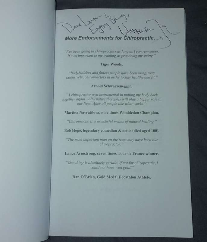 CELEBRITY CHIROPRACTIC - SIGNED COPY