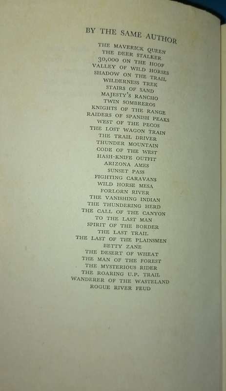 THE DUDE RANGER - ZANE GREY