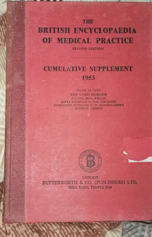 THE BRITISH ENCYCLOPEDIA OF MEDICAL PRACTICE 1953