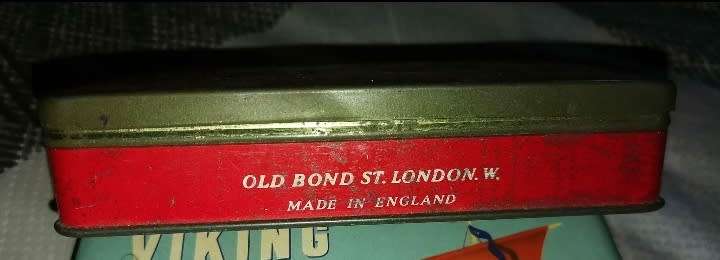 VINTAGE CIGARETTE TIN FROM THE 1950's BENSON AND HEDGES