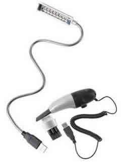 USB Light , Mini Vacuum & Brush in Black Gift Box 3-in-1 FREE POSTAGE - LAST OF THE BEST SELLER