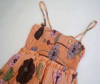 LOVELY PEACH FLORAL MAXI-DRESS!!