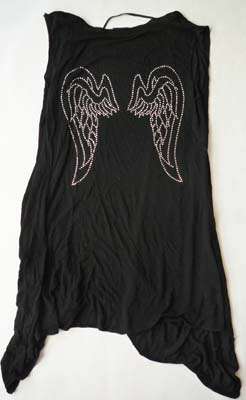 BLACK AND BLING ANGEL WINGS WATERFALL CARDIGAN!!
