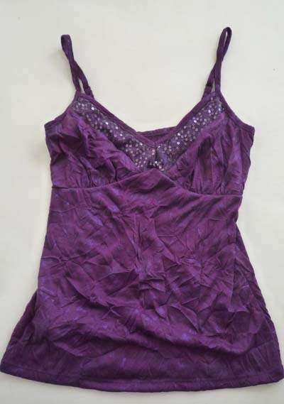 CUTE PURPLE SHOESTRING TOP!!