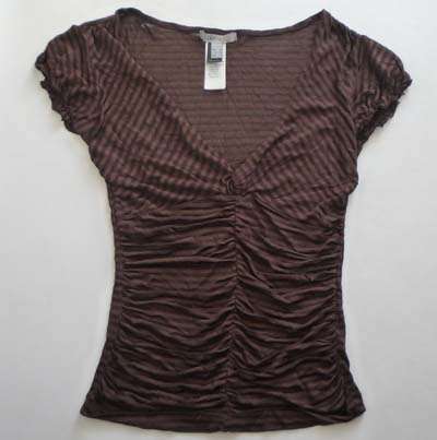 CUTE BROWN MANGO TOP!