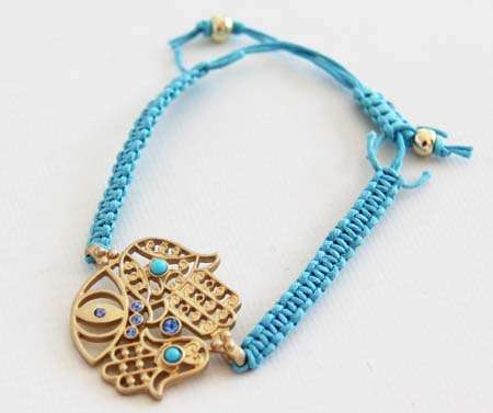 CUTE TURQUOISE HAMSA BRACELET!