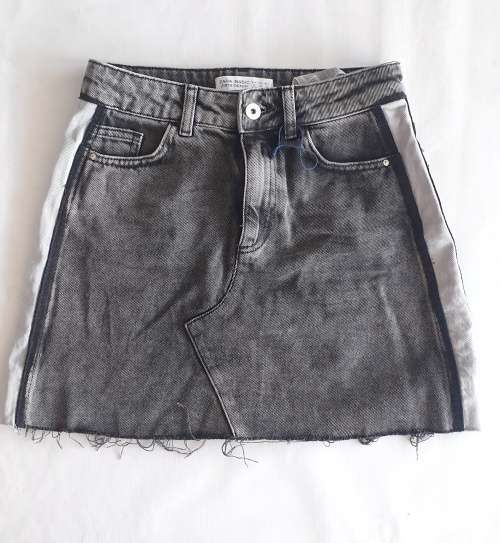 COOL ZARA DENIM MINI SKIRT!