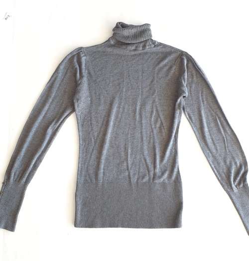 GREY POLONECK JERSEY FROM STUDIO W!