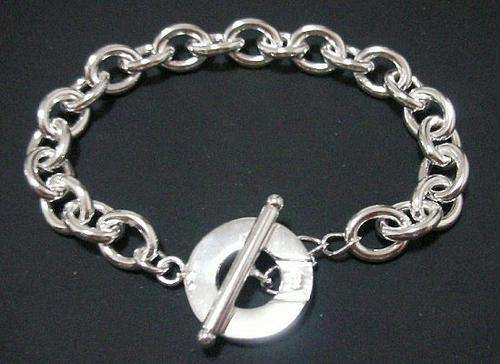 LOVELY STERLING SILVER TOGGLE BRACELET!!