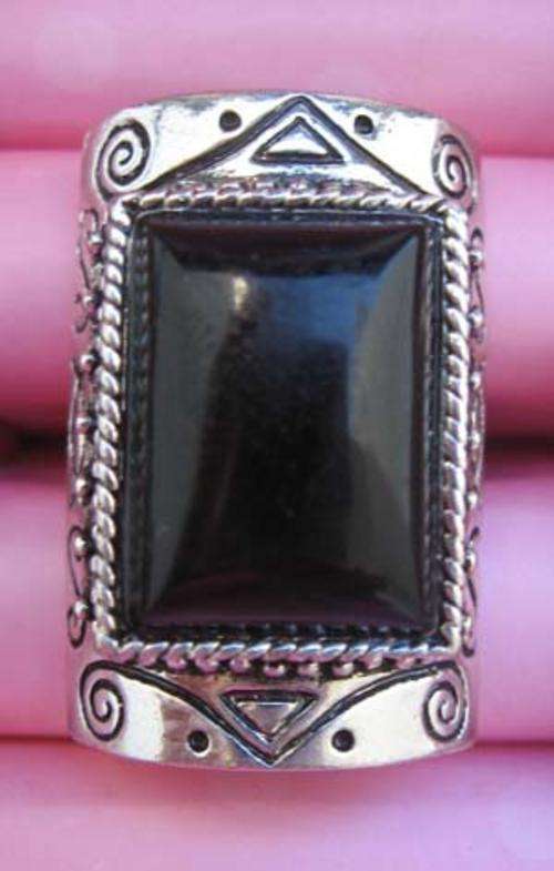 STUNNING DESIGNER TIBETAN SILVER ENGRAVED RING!!!