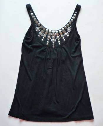 CUTE BLACK TOP WITH BLING DETAIL!!!