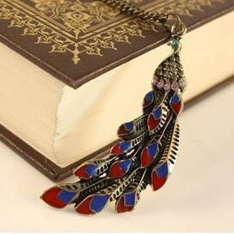 PRETTY RETRO PEACOCK NECKLACE!!!